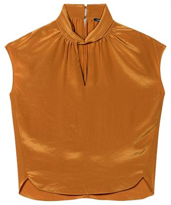 Luisa Cerano Seidenbluse mit Rundhalsausschnitt
