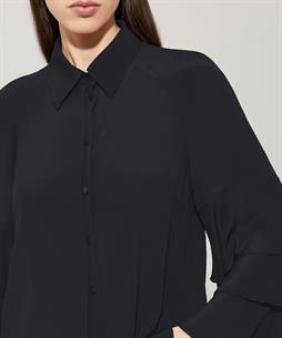 Luisa Cerano Seidenbluse Trompetenärmeln