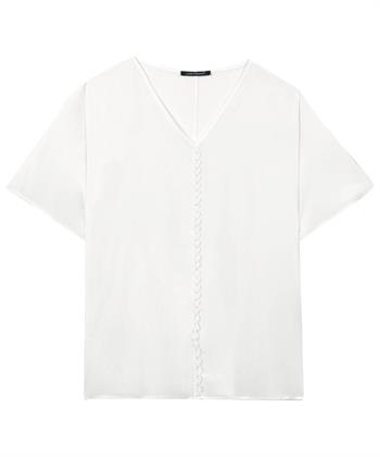 Luisa Cerano Seidenbluse Zierborte