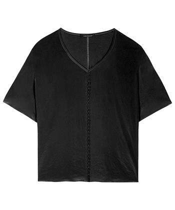 Luisa Cerano Seidenbluse Zierborte