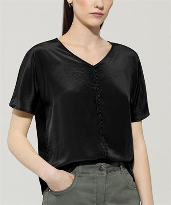 Luisa Cerano Seidenbluse Zierborte