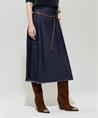 Luisa Cerano soft denim rok rafels