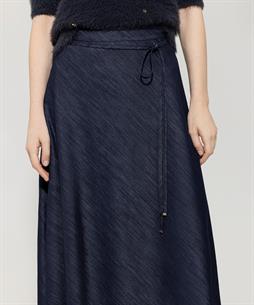 Luisa Cerano soft denim rok rafels