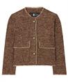 Luisa Cerano Tweed-Jacke aus Wollmischung Lurex