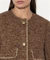 Luisa Cerano Tweed-Jacke aus Wollmischung Lurex