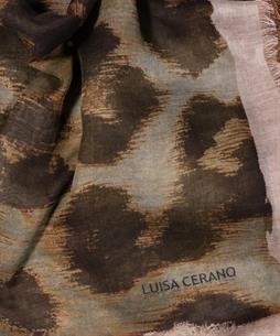 Luisa Cerano vierkante sjaal panter