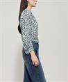 Luisa Cerano voile blouse margriet bloemen