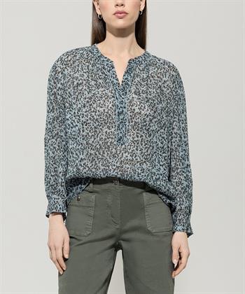 Luisa Cerano voile blouse print