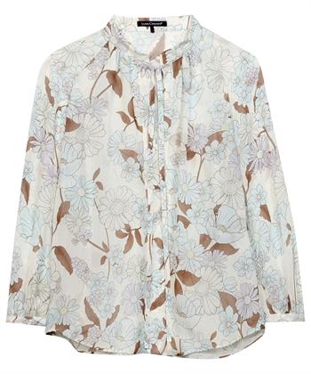 Luisa Cerano Voile-Bluse mit Blumendruck