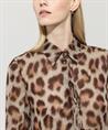 Luisa Cerano Voile-Bluse Pantherschleife