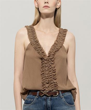Luisa Cerano voile top roezels