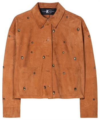 Luisa Cerano Wildlederjacke Ziersteine