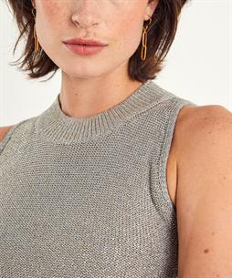 Luisa Cerano Ärmelloser Pullover Lurex