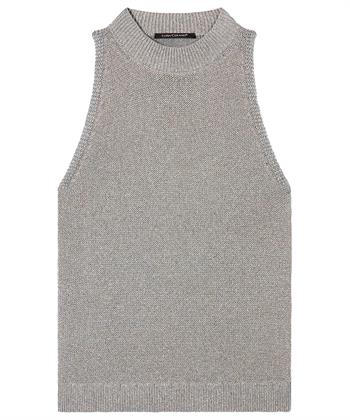 Luisa Cerano Ärmelloser Pullover Lurex