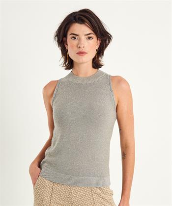 Luisa Cerano Ärmelloser Pullover Lurex