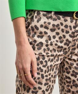 MAC Jeans Chino Panther-Print Turn Up