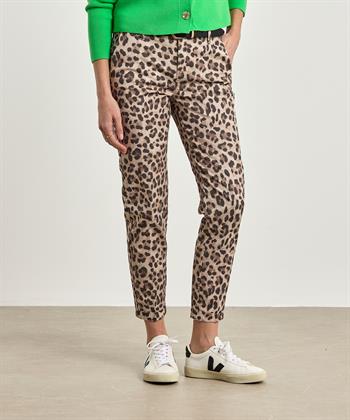 MAC Jeans Chino Panther-Print Turn Up