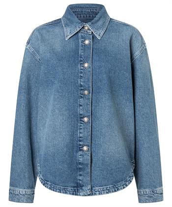 MAC Jeans Jeansbluse Jacke Nieten Dayton