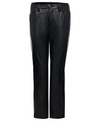 MAC Jeans vegane Leder-Kick-Schlaghose Aida