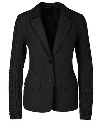 Marc Cain Blazer Strickjacke gekocht Wolle Kabel