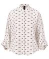 Marc Cain Bluse aus Seidenmischung mit Tupfen