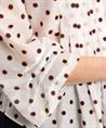 Marc Cain Bluse aus Seidenmischung mit Tupfen