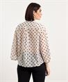 Marc Cain Bluse aus Seidenmischung mit Tupfen