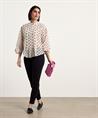 Marc Cain Bluse aus Seidenmischung mit Tupfen