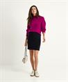 Marc Cain Boucle-Rock aus Wollmischung mit Pailletten