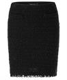 Marc Cain Boucle-Rock aus Wollmischung mit Pailletten