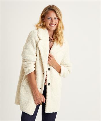 Marc Cain Bouclé-Strickjacke aus Wollmischung