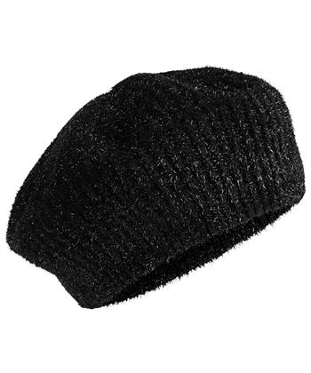 Marc Cain gestrickte Baskenmütze mit Lurex