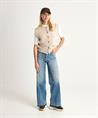 Marc Cain Jeans weitem Bein Pantherbesatz Warri