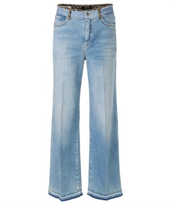 Marc Cain Jeans weitem Bein Pantherbesatz Warri