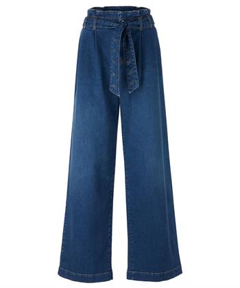 Marc Cain Jeans weitem Bein und Gürtel Wilna