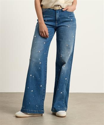 Marc Cain Jeans weitem Bein Ziersteinen Warri