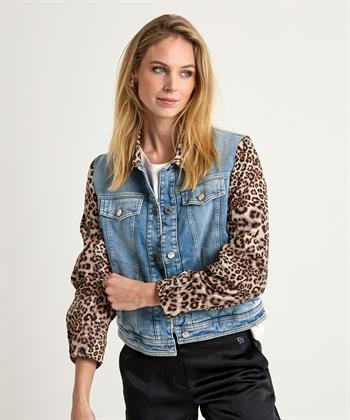 Marc Cain Jeansjacke mit Pantherärmeln