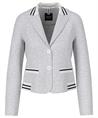 Marc Cain Jersey Blazer gestreifter Saum