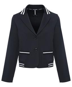 Marc Cain Jersey Blazer gestreifter Saum
