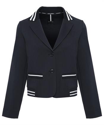 Marc Cain Jersey Blazer gestreifter Saum
