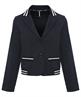 Marc Cain Jersey Blazer gestreifter Saum