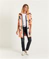 Marc Cain lange Strickjacke aus Jacquard mit Reißverschluss