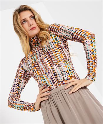 Marc Cain multicolor Rollkragenshirt