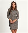 Marc Cain Polokleid mit Panther-Print im Panty-Look