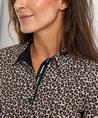 Marc Cain Polokleid mit Panther-Print im Panty-Look