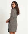 Marc Cain Polokleid mit Panther-Print im Panty-Look