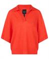 Marc Cain Polopullover aus Wollmischung mit kurzen Ärmeln