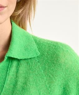 Marc Cain Polopullover aus Wollmischung mit kurzen Ärmeln