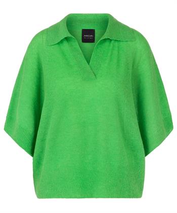 Marc Cain Polopullover aus Wollmischung mit kurzen Ärmeln