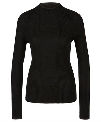 Marc Cain Pullover aus Wolle mit Lurexbesatz